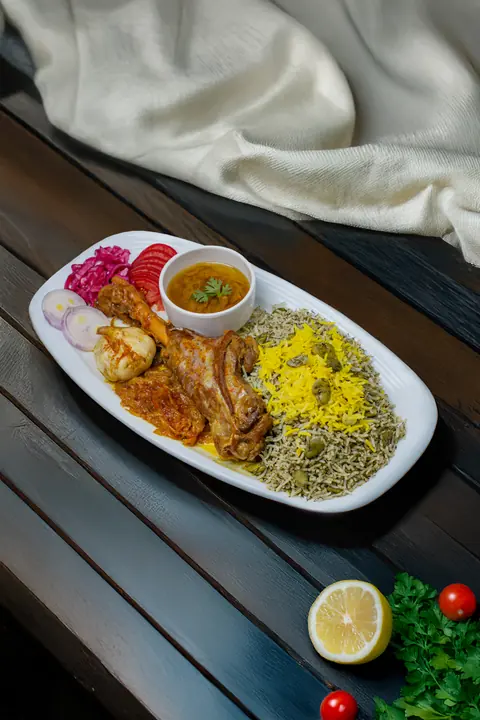 Baghali Polo Lamb Shank from the Kish kitchen